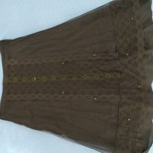 Long skirt in brown. Size L